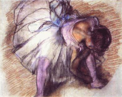 Edgar Degas Dancer Adjusting her Slippers oil painting image